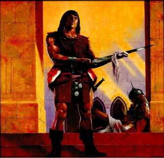 Les Edwards | Edwards - CONAN THE DEFENDER, Signed (1985), NO RESERVE! | Russ Cochran