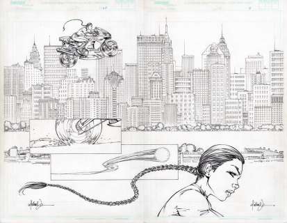 Billy Tan, Jonathan Sibal, Michael Turner - tomb raider 25 pg 10-11 dps