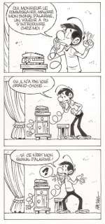 Hachel | Benjamin, planche-gag Ã  l’encre de Chine publ… | Millon