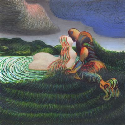 Lorenzo Mattotti | La Ninfa e il Soldato, 2020 | Philippe Labaune Gallery