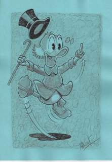 Millet | . Scrooge McDuck - Millet - Original drawing - Size: 23 x 34 cm. - EO | Catawiki