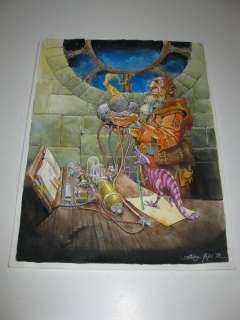 Gajic, Aleksa | Gajic, Aleksa - Originele tekening in kleur - De wetenschapper - (2018) | Catawiki