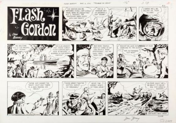 Dan Barry | Flash Gordon, sunday du 02 Août 1970 | Galerie 9ème Art