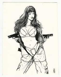 Marco Turini - Blue # 141 - Marco Turini - cover originale "L‘Immagine del Desiderio" - Page volante - Exemplaire unique - (2003)