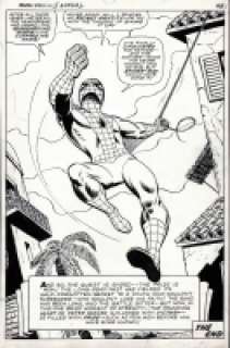 Larry Lieber | AMAZING SPIDER-MAN ANNUAL #5 LAST PAGE SPLASH | Pedigree Comics
