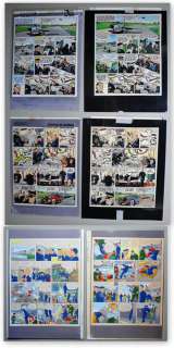 Studio Jan Kruis / Uderzo - Studio Jan Kruis / Uderzo - 6x Originele inkleuring en 4x zwart film - Tanguy en Laverdure: Spionnen en sabotage - (1984)