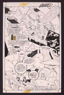 Original Art from JLA World Without Grown-Ups #1 (1998 DC) Splash Page 40 Pencils by Humberto Ramos, Inks by Wayne Faucher | mycomicshop.com