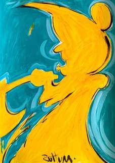 Ruttum, Street Artist | Mickey Sorcerer - Street Art Large Painting - RUTTUM - 70 x 50 cm - Acrylic Art | Catawiki