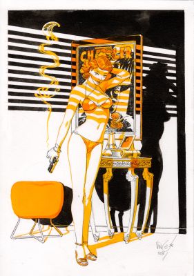 Vince | NYMPHES – Dessin original 106 | Galerie Barbier