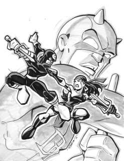 Roger Andrews - daredevil #181 cover recreation page recreation