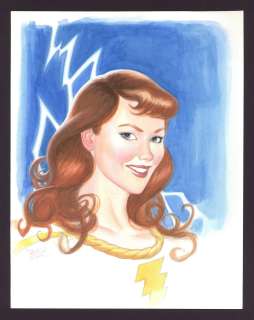 Michael Dooney - Mary Marvel Portrait by Michael Dooney