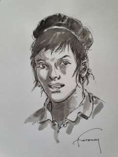 Hermann | Hermann - Dessin original couleur - Comanche | Catawiki