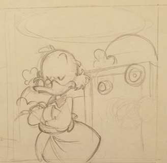 Emanuele Barison | Topolino - 4 disegni preliminari originali di Emanuele Barison - (1993/1994) | Catawiki