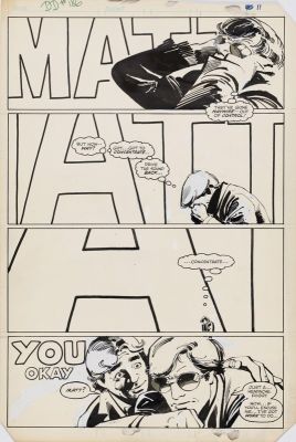 Klaus Janson | Daredevil #186: Stilts - Page 11, Marvel Comics Penciler: Klaus Janson Inker: Klaus Janson, 1982 | Philippe Labaune Gallery