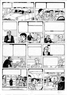 André Taymans / Erwin Drèze / Raphaël Schierer | Taymans, André - Lefranc T21 - Planche originale (p.14) - Le chÃ¢timent - signée - Page volante - (2010) | Catawiki