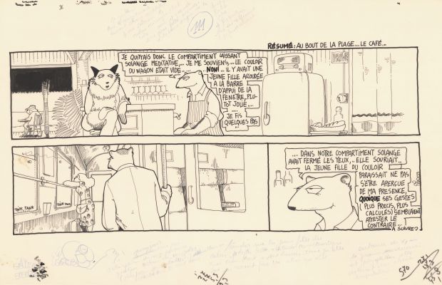 Régis Franc | 1989 - Le café de la plage | Huberty Breyne Gallery