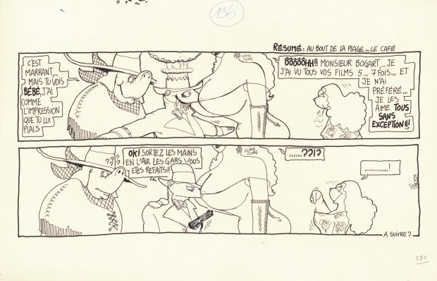 Régis Franc | 1989 - Le café de la plage | Huberty Breyne Gallery