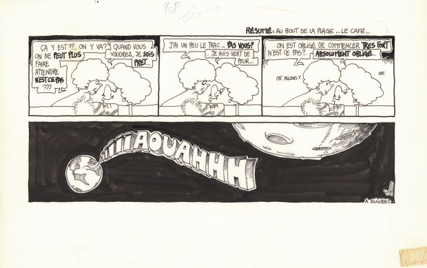 Régis Franc | 1989 - Le café de la plage | Huberty Breyne Gallery