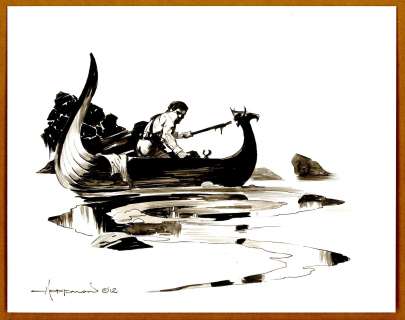 Hoffman - John Carter On the River Iss, Drawing (2012) | Russ Cochran