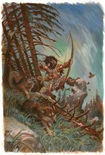 Moulun, Régis | Moulun, Régis - Peinture originale - Les Chasseurs | Catawiki
