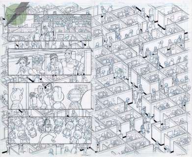 Langdon Foss - cave carson has a cybernetic eye / swamp thing special issue 1 page 4-5