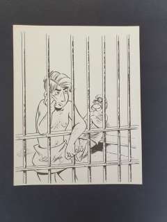 Carrère, Serge | Carrère, Serge - Dessin original - Couverture - Léo Loden T10 - Testament et figatelli - (1998) | Catawiki