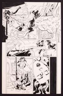 Kieron Dwyer, Rick Remender - Original Art from Avengers #59 (2002) Page 7 Pencils by Kieron Dwyer, Inks by Rick Remender