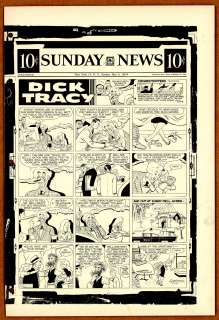 Gould - DICK TRACY, Sunday Black & White Proof (03/31/1957) | Russ Cochran