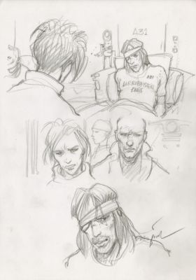 Enki Bilal | GRAPHITE IN PROGRESS 3 – Dessin original 26 | Galerie Barbier