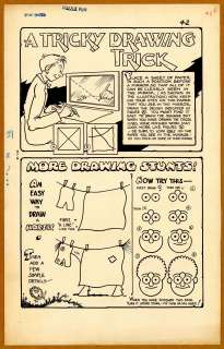 Carlson - A TRICKY DRAWING TRICK, PUZZLE FUN. Pg. 42 | Russ Cochran