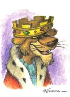 Joan Vizcarra | Robin Hood: Prince John - Original Painting - Joan Vizcarra Signed - Acrylic - Original Artwork | Catawiki