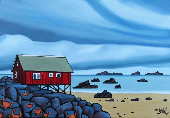 Loustal | 2025 - Une plage aux Lofoten | Huberty Breyne Gallery