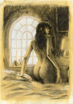 Gomont | SLAVA – GRAND DESSIN ORIGINAL PRÉPARATOIRE | Galerie Barbier