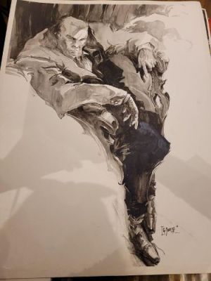 Guillaume Sorel | homme assis | Galerie 9ème Art