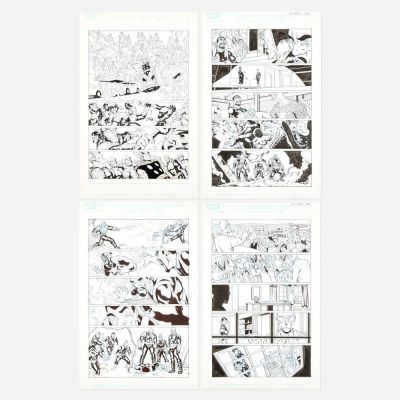 Lot 323 - Gustavo Vazquez, What If? Civil War #1 Story Pages 23, 25, 26, and 27 Original Art (Marvel Comics, 2007) | Landry Pop Auctions