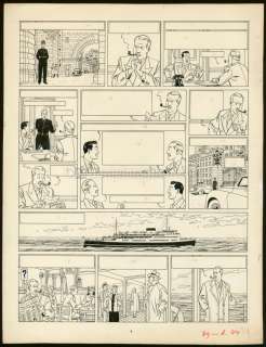 Edgar P. Jacobs - Planche originale n°44 - Le Mystère de la Grande Pyramide T1 - Blake et Mortimer
