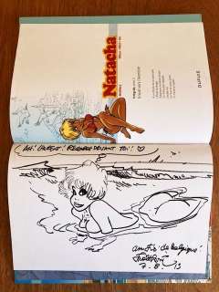 Walthéry | Natacha - Intégrale T2 - Envol vers l’Aventure avec. dédicace - Cartonné - EO - (2008) | Catawiki