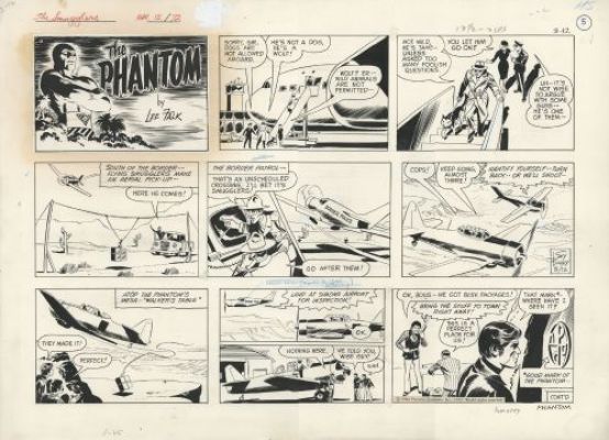 Sy Barry | The Phantom, planche du 12 mars 1972 | Galerie 9ème Art