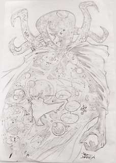 Paul Davidson - Doctor Strange - preparation sketch MARVEL‘S WAR OF THE REALMS: WAR SCROLLS #2 - Page volante