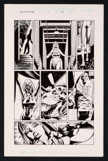 Original Art from Bloodstone #1 (2001) Page 14 Pencils by Michael Lopez, Inks by Scott Hanna | mycomicshop.com