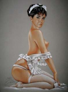 Sly | Sly - Original drawing in colour - Cosplay Art "Housemaid" - Size: 31 x 42 cm. - (2022) | Catawiki