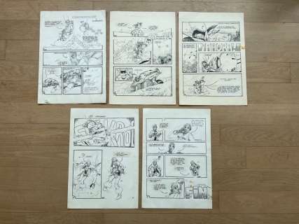 Frezzato, Massimo | Frezzato, Massimo - 5x Original page - Mea Mea - Controfigure - (1985) | Catawiki