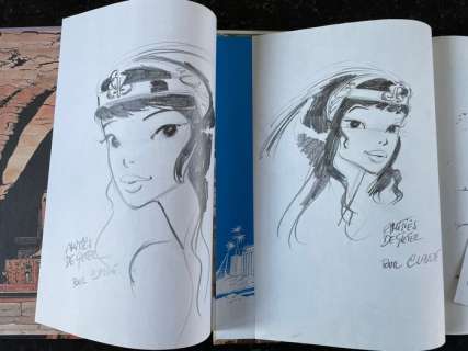 De Gieter | Papyrus T15 + T30 - L’enfant hiéroglyphe + L’oracle avec dédicaces De Gieter - Cartonné - EO - (1992/2008) | Catawiki