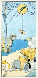 Rabier, Benjamin - MAGASIN DU LOUVRE Encres de couleur pour une illustration