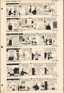 Gould - DICK TRACY, Daily Proofs (09/02~09/07/1957) | Russ Cochran
