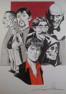 Giuseppe Candita | Giuseppe Candita - illustrazione originale "Tributo a Dylan Dog e i suoi protagonisti" | Catawiki