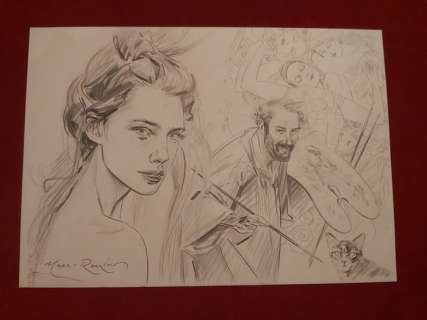 Marc-Renier | Marc-Renier - Dessin original - Klimt - (2018) | Catawiki