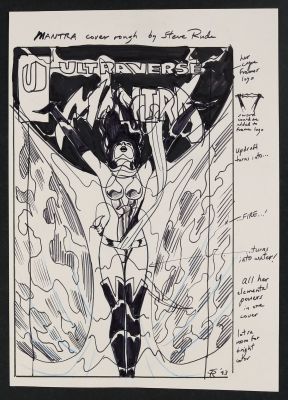 Original Preliminary Cover Art for Mantra (Unpublished) by Steve Rude | mycomicshop.com