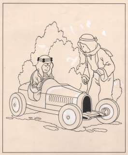 Hergé | Tintin, illustration Ã  l’encre de Chine et re… | Millon