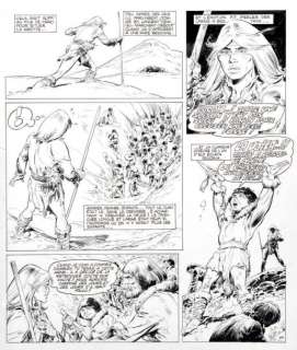 Chret Rahan | Planche originale à l’encre de chine n°14 tirée de l’histoire | Cornette de St Cyr